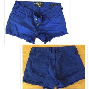 Lucky Brand Riley Short 12/31 Cobalt Blue Cutoffs